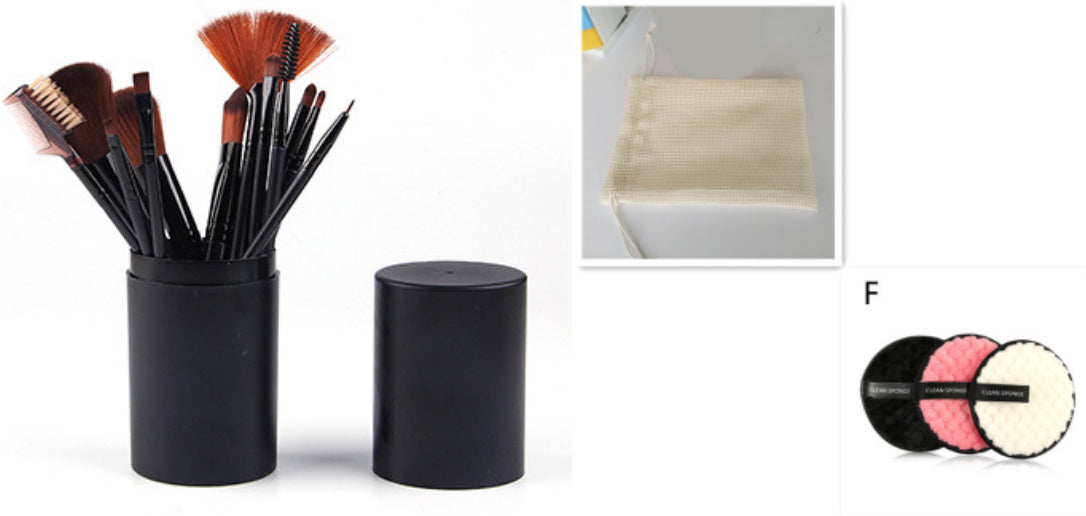 12pcs Makeup Brush Set Blush Eyeshadow Eyelash Highlighter Makeup Brush - SD & CO.