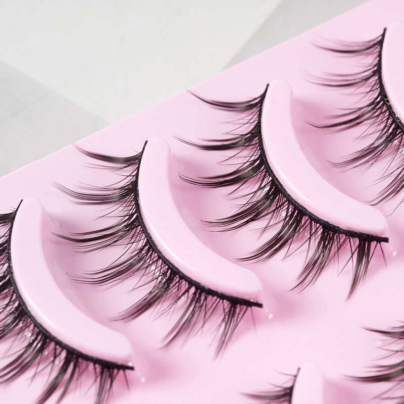 5 Pairs Manga Lashes New Arrival Anime Cosplay Natural Wispy  Korean Makeup Artificial False Eyelashes - SD & CO.