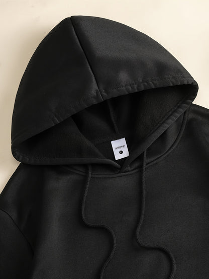 Fashion Green Compass Pattern Hoodie Casual Autumnwinter Pullover With Drawstring Kangaroo Pocke