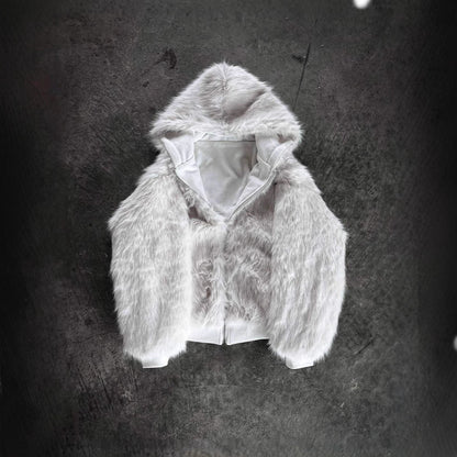 Positive And Negative Wearable Fashion Hooded Cardigan Simple Street Warm And Simple