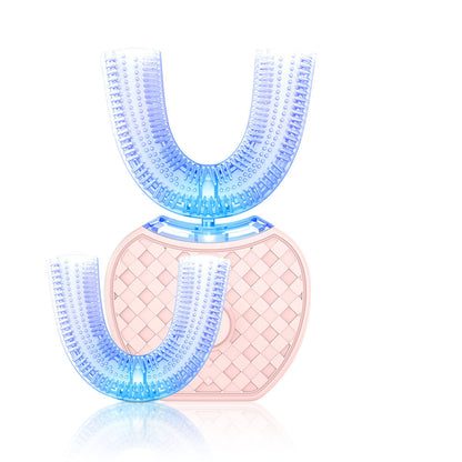 360 Degrees Intelligent Automatic Electric  Toothbrush Waterproof U Type Tooth Brush Whitening Blue Light USB Charging - SD & CO.