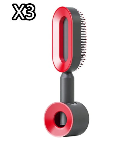 Self Cleaning Hair Brush For Women One-key Cleaning Hair Loss Airbag Massage Scalp Comb Anti-Static Hairbrush - SD & CO.