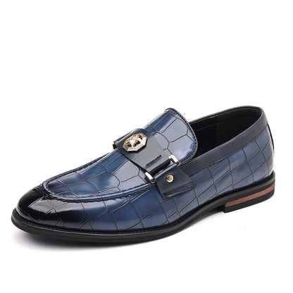 Men's Plus Size Plaid Casual Loafers