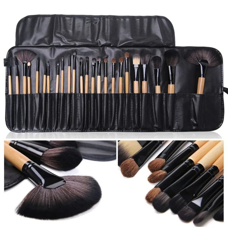 Gift Bag Of 24 Pcs Makeup Brush Sets Professional Cosmetics Brushes Eyebrow Powder Foundation Shadows Pinceaux Make Up Tools - SD & CO.