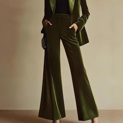 Autumn And Winter Fashion Temperament High-end Goddess Flared Pants