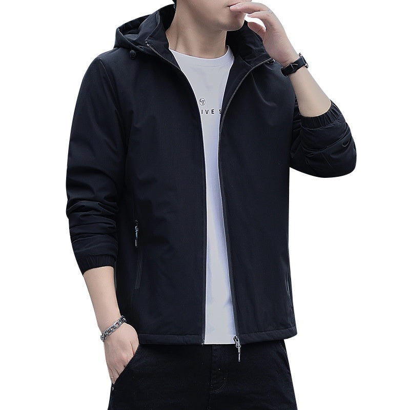 Fashion Casual Hooded Fleece-lined Thick Coat For Men - SD & CO.