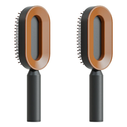 Self Cleaning Hair Brush For Women One-key Cleaning Hair Loss Airbag Massage Scalp Comb Anti-Static Hairbrush - SD & CO.