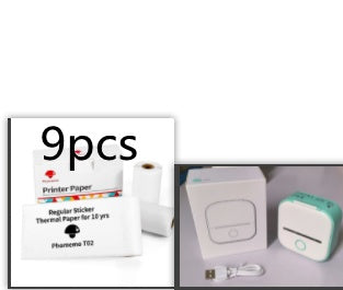 Portable Mini Thermal Label Printer Home Photo Printer Student Wrong Question Printer Bluetooth-compatible Mini Label Printer Price Tag - SD & CO.