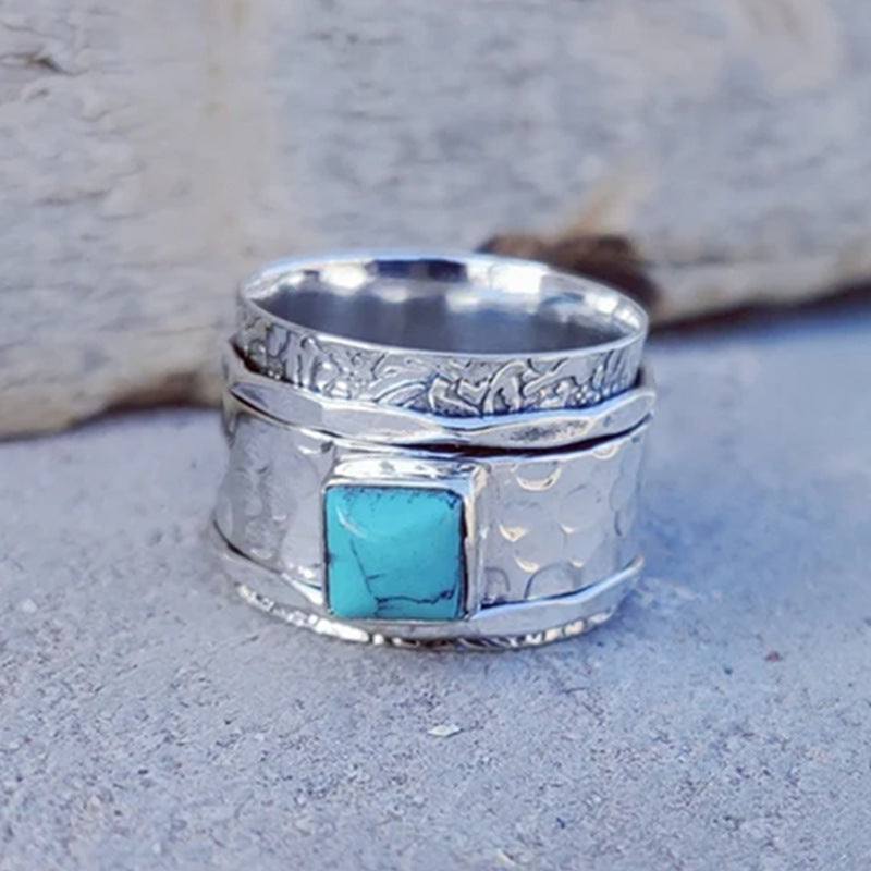 Turquoise Ring Bohemian Style Women