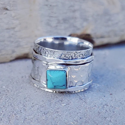 Turquoise Ring Bohemian Style Women