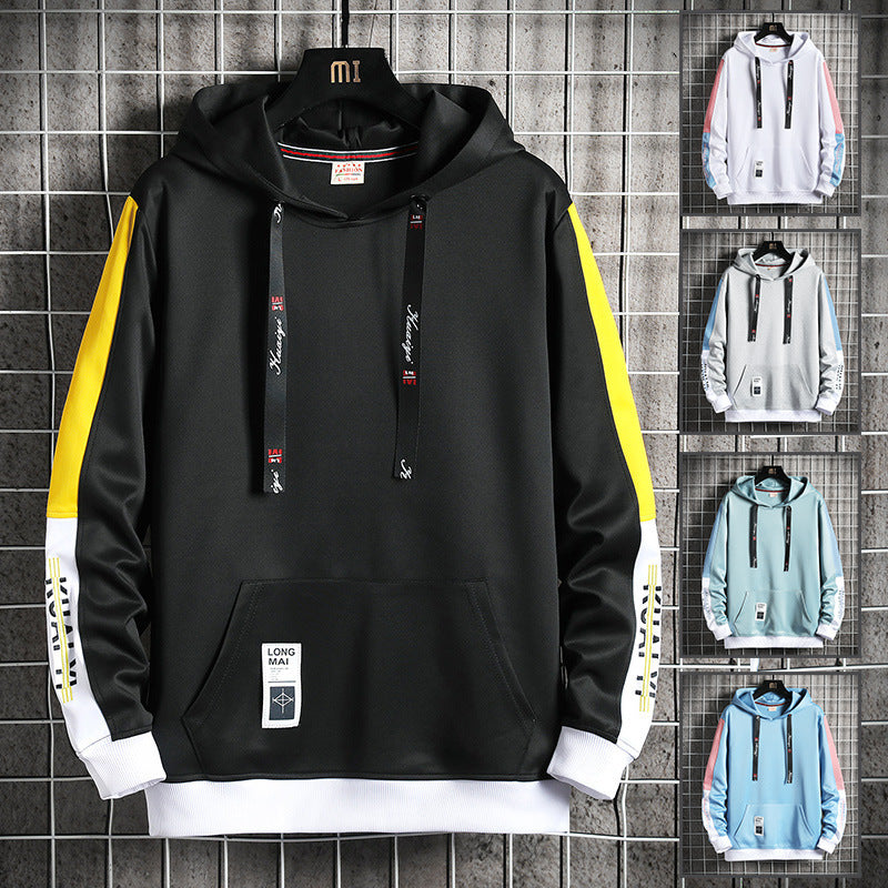 Colorblock Streetwear Pullover Hoodie
