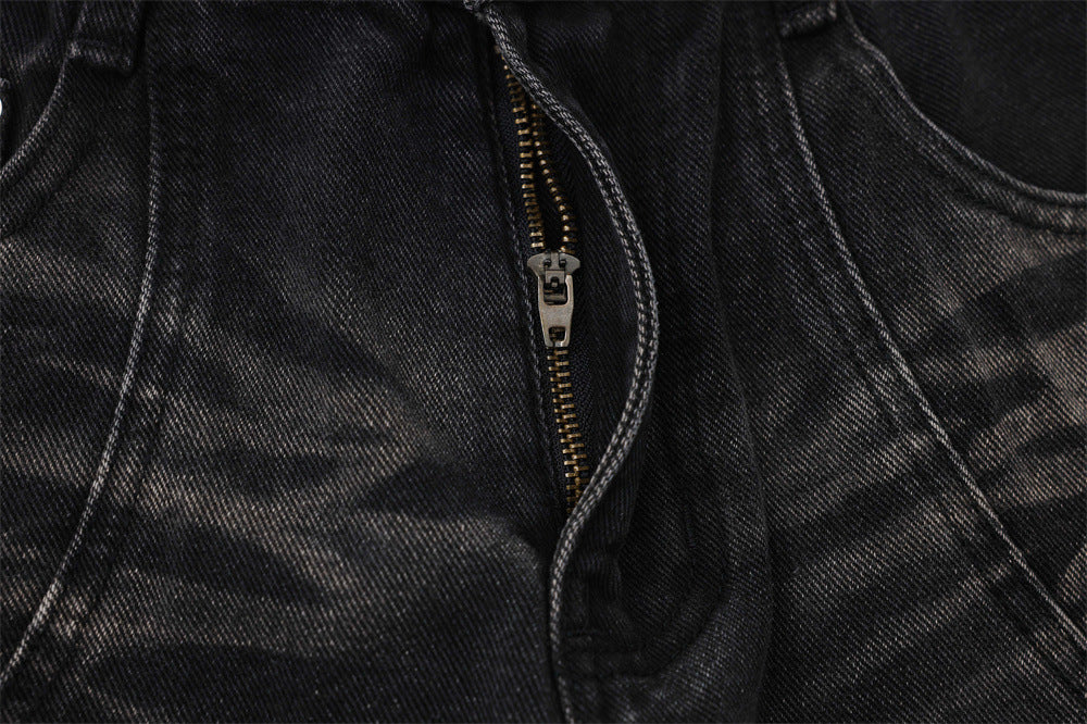 Denim Loose Trousers For Men And Women