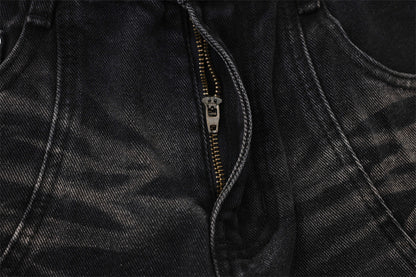 Denim Loose Trousers For Men And Women