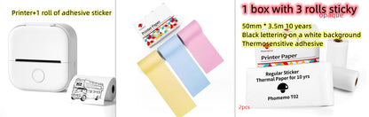 Portable Mini Thermal Label Printer Home Photo Printer Student Wrong Question Printer Bluetooth-compatible Mini Label Printer Price Tag - SD & CO.