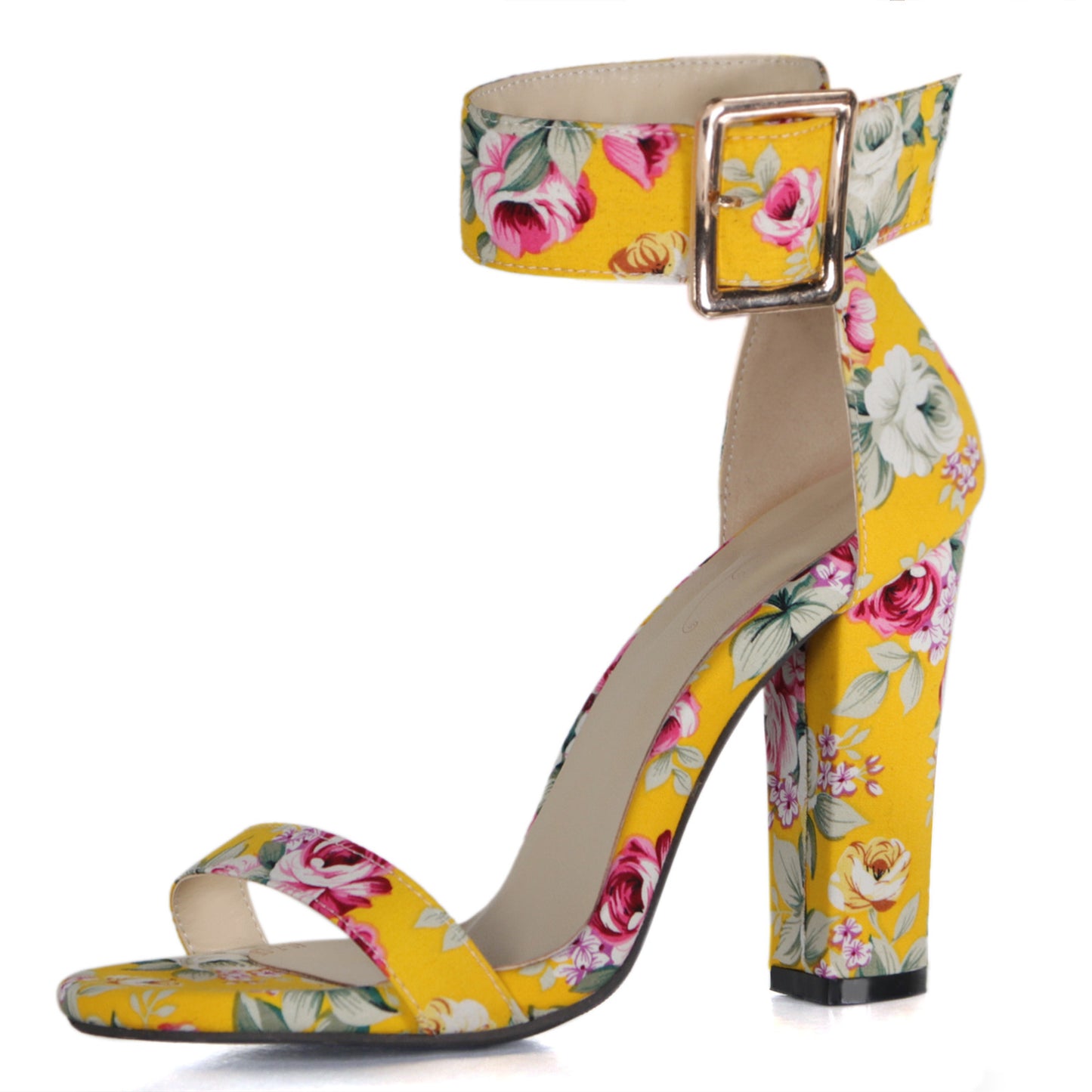 Women's Open Toe Hollow Fashion Pattern Thick High Heel Sandals