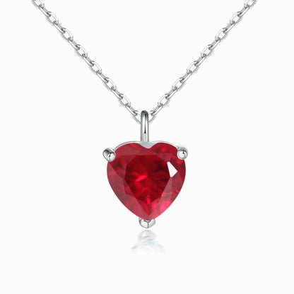 Simple Heart-shaped Zircon Pendant Necklace Versatile