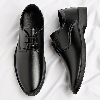 Soft Leather Soft Bottom Youth British Style Casual Formal Wear Leather Shoes