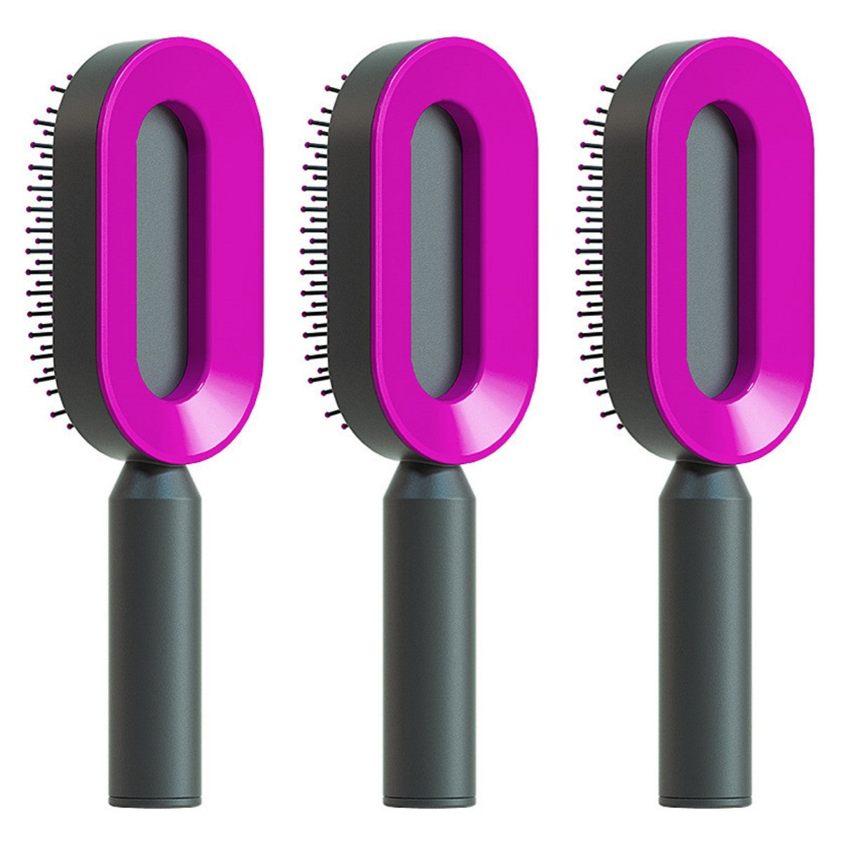 Self Cleaning Hair Brush For Women One-key Cleaning Hair Loss Airbag Massage Scalp Comb Anti-Static Hairbrush - SD & CO.