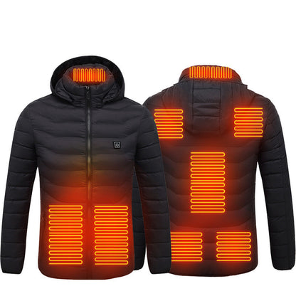 New Heated Jacket Coat USB Electric Jacket Cotton Coat Heater Thermal Clothing Heating Vest Men's Clothes Winter - SD & CO.