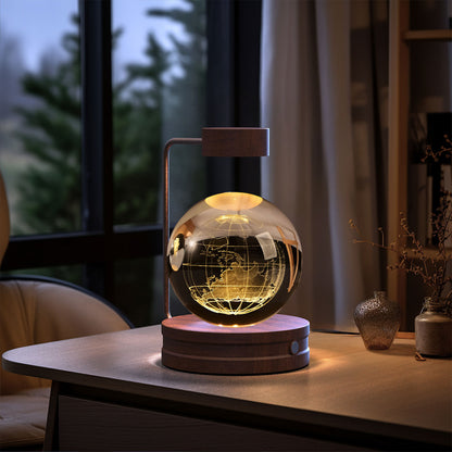 Crystal Ball Cosmic Dinosaur Indoor Night Light USB Power Warm Bedside Light Birthday Gift Night Lamp - SD & CO.