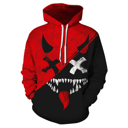 Mens's Casual 3D Digital Printed Hoodie