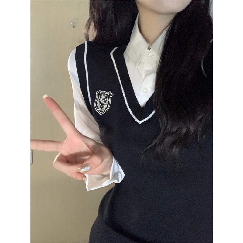 Women's Spring And Autumn New Academic Style JK Dress American-style Hip-hugging Skirt