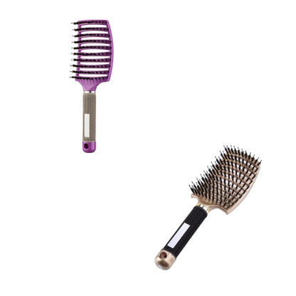 Hairbrush Anti Klit Brushy Haarborstel Women Detangler Hair Brush Bristle Nylon Scalp Massage  Teaser Hair Brush Comb - SD & CO.