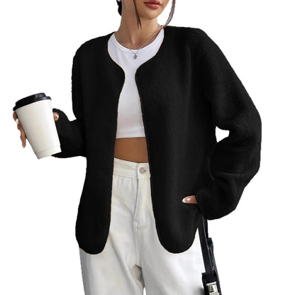 Fashion Casual Solid Color Women's Cardigan Short Jacket - SD & CO.