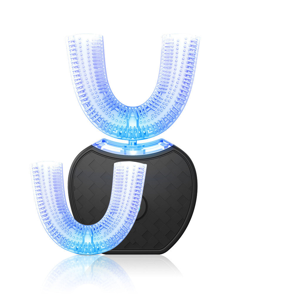 360 Degrees Intelligent Automatic Electric  Toothbrush Waterproof U Type Tooth Brush Whitening Blue Light USB Charging - SD & CO.