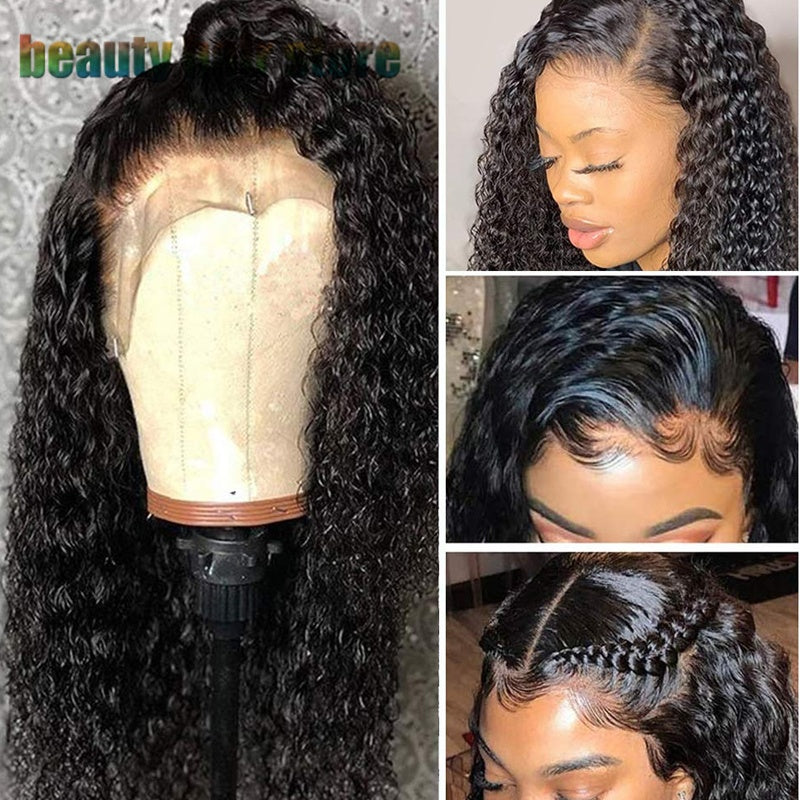 Brazilian Kinky Curly Lace Front Human Hair Wigs - SD & CO.