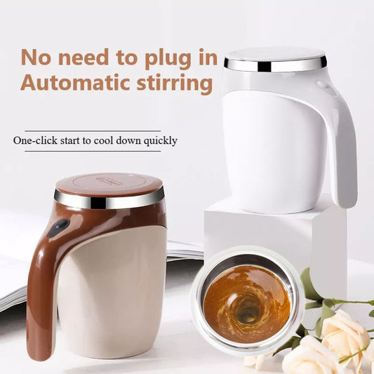 Rechargeable Model Automatic Stirring Cup Coffee Cup High Value Electric Stirring Cup Lazy Milkshake Rotating Magnetic Water Cup - SD & CO.