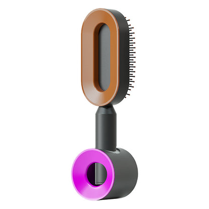 Self Cleaning Hair Brush For Women One-key Cleaning Hair Loss Airbag Massage Scalp Comb Anti-Static Hairbrush - SD & CO.