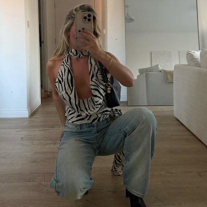 V-neck Hot Girl Trendy Wild Vest Fashion Halter Top