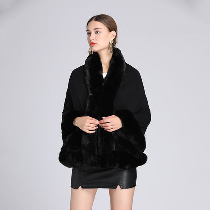 Shawl Cape Knitted Cardigan Coat For Women