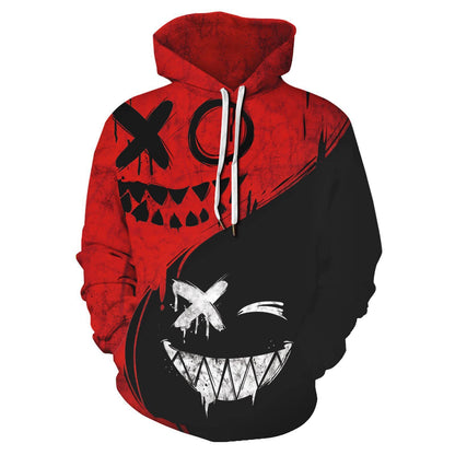 Mens's Casual 3D Digital Printed Hoodie