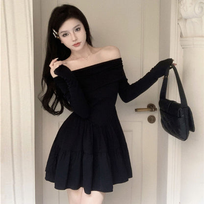 Off-shoulder Dress For Women Autumn - SD & CO.