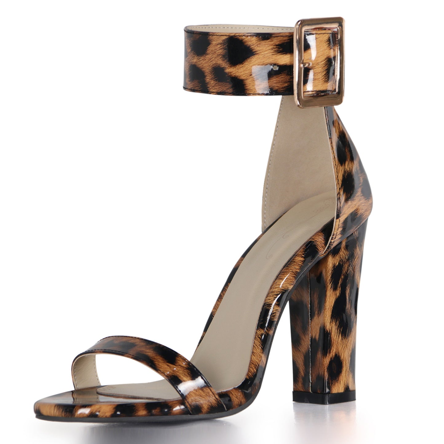 Women's Open Toe Hollow Fashion Pattern Thick High Heel Sandals