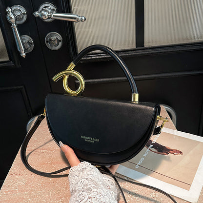 Fashion Box Saddle Bag High-grade Handbag