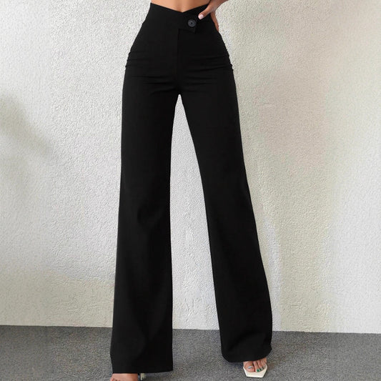Women's High Waist Straight Pants