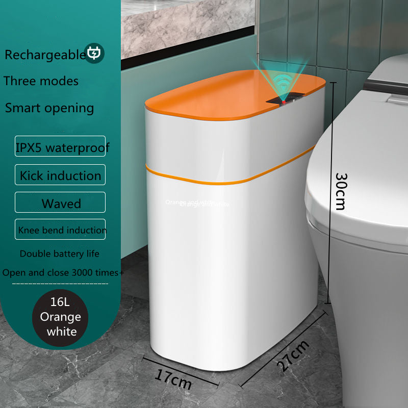 Smart Trash Can With Lid For Bedroom And Living Room Kitchen Storage Box Trash Can Induction Small Car Box Automatic Smart Dustbin Smart Trash Bin - SD & CO.