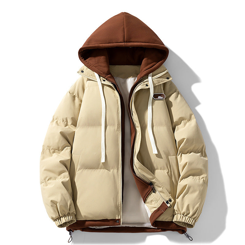 Two-Layer Hooded Puffer Jacket