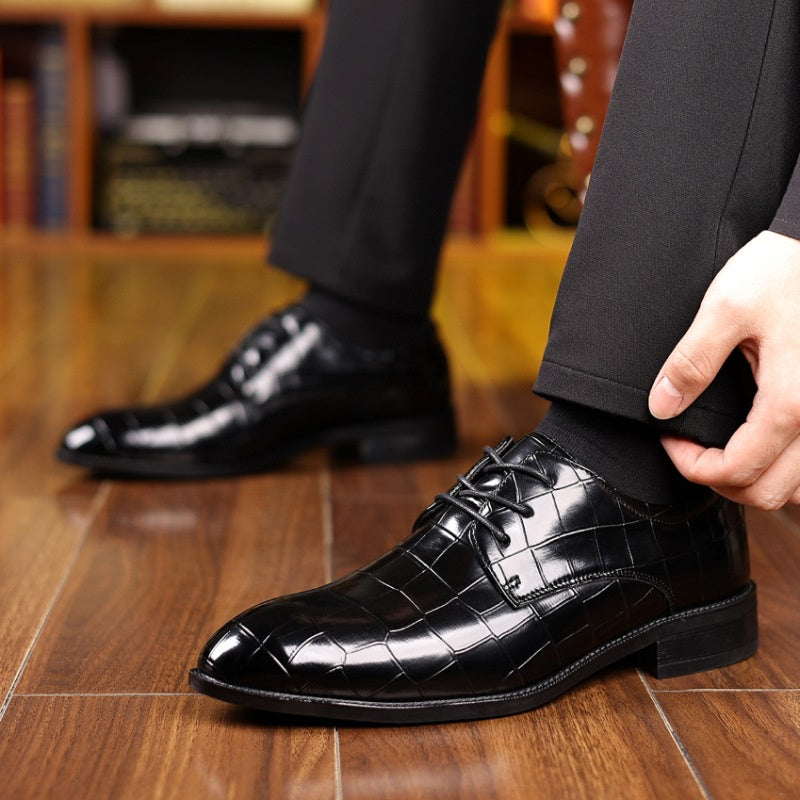 Men's Formal Casual Breathable Pointed Leather Shoes