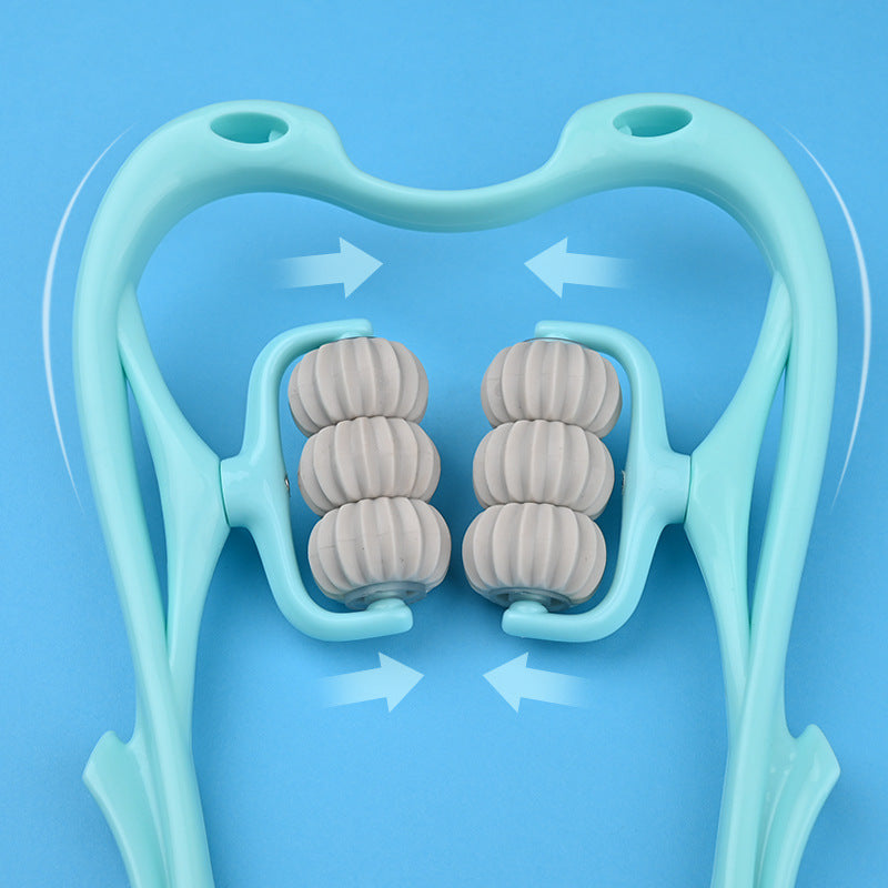 Multifunctional Manual Six-wheel Neck Massager Massage Relieve Roller Massage Tool - SD & CO.